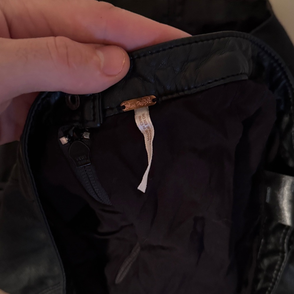 Free People Leather Mini Skirt - Picture 2 of 3